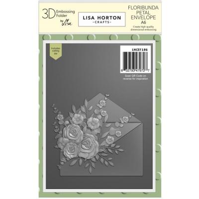 Lisa Horton Crafts 3D Embossing Folder and Die - Floribunda Petal Envelope